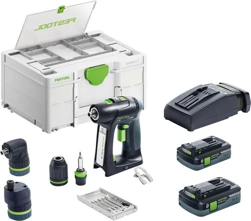 Festool Wkrętarko-wiertarka akumulatorowa C 18 HPC 4,0 I-Set
