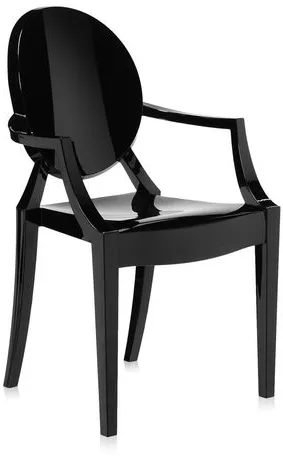 Kartell Lou Lou Ghost krzesło do jadalni - Dzieci - Czarny