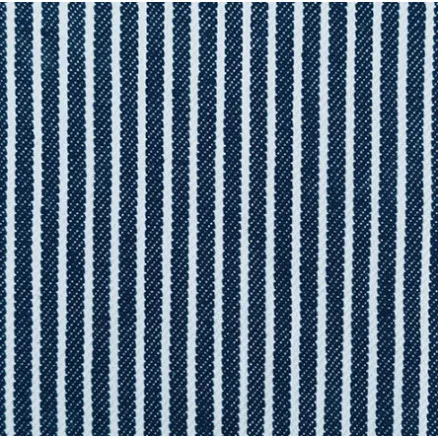 Tkanina Denim 145cm 008 Granatowe Paski - 50cm