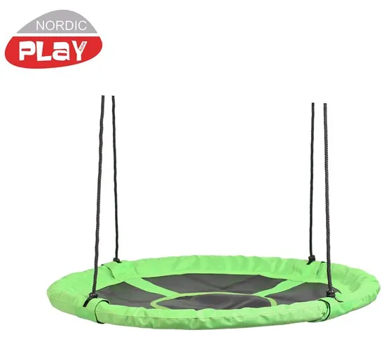 Nordic Play Huśtawka okrągła zielono/czarna