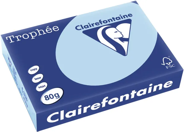 Q-connect Trophee papier kserograficzny A4 80g pastelowy niebieski 500 arkuszy