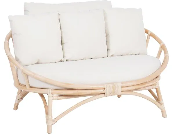 Muscat 2 os. sofa wypoczynkowa biała 127x102x70cm