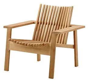 Cane-Line Amaze krzesło lounge - teak - sztaplowane