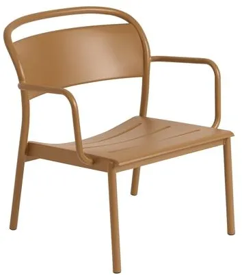 Muuto Linear Steel Fotel Spalony Pomarańczowy