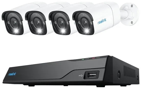 REOLINK NVS8-12MB4 - NVR + kamera(y) - przewodowy (Ethernet 10Base-T/100Base-T) - zasilany prądem przemiennym PoE