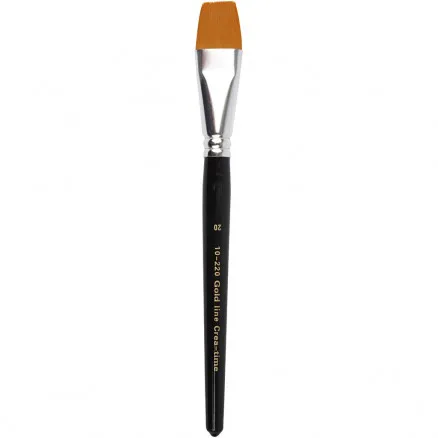 Gold Line Pędzle, Dł: 21 cm, Sz: 24 mm, płaskie, 6 szt./6 op.