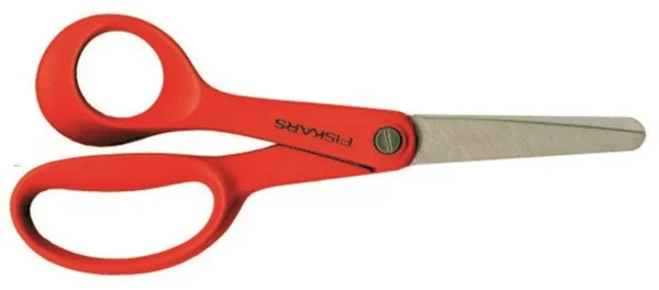 Nożyczki dziecięce Fiskars dla leworęcznych, czerwone, 13,5 cm