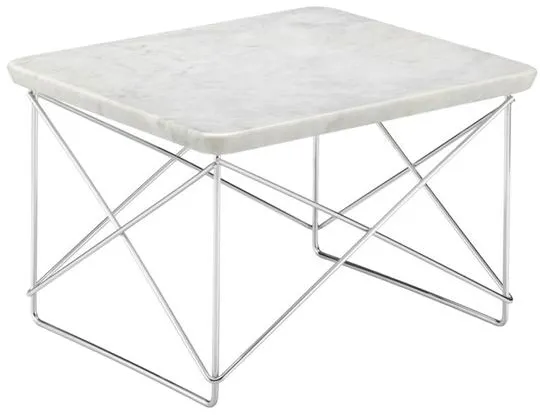 Vitra Occasional LTR Stolik nocny Jasny Marmur/Chrom