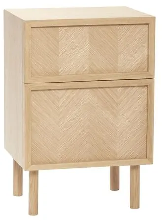 Hübsch Herringbone Stolik nocny Naturalny