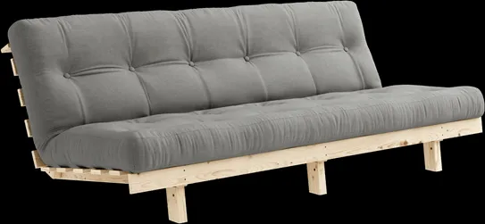 Karup Design Lean Sofa Rozkładana z Materacem Alpha 130x200 Szary/Surowy