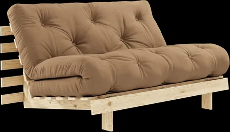 Karup Design Roots Sofa rozkładana z materacem 140x200 755 Mocca/Sosna