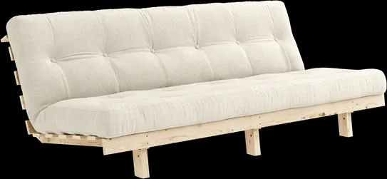 Karup Design Lean Sofa rozkładana z materacem Alpha 130x200 Len/Surowy