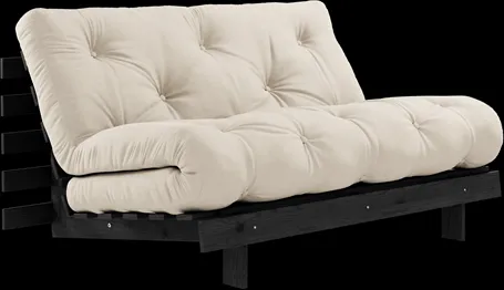Karup Design Roots Sofa rozkładana z materacem 140x200 747 Beżowy/Czarna sosna
