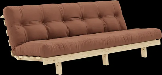 Karup Design Lean Sofa Rozkładana z Materacem Alpha 130x200 Clay Brown/Raw