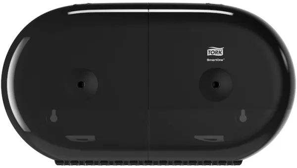 Tork SmartOne T9 Twin, dozownik do papieru toaletowego, czarny