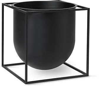 Audo Copenhagen Kubus Flowerpot 23 - Czarny