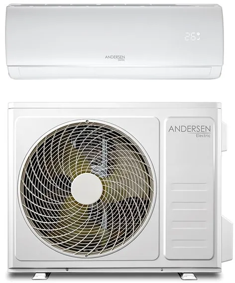 Andersen Electric AE 9000 pompa ciepła powietrze/powietrze z WiFi, 3,4 kW, 5–63 m², biała