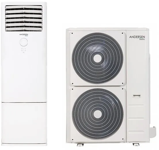 Andersen Electric Apollo 48000 powietrze/powietrze pompa ciepła, 18,5 kW, 45–370 m², biały