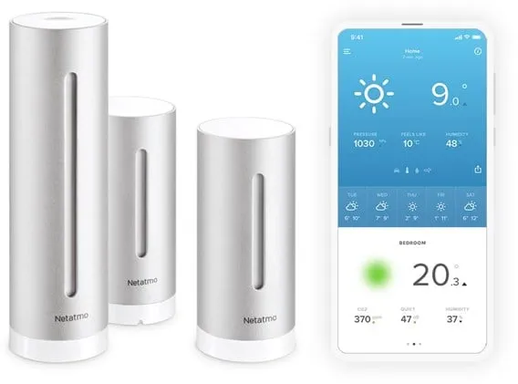Netatmo Smart Stacja pogodowa + dodatkowy moduł wewnętrzny